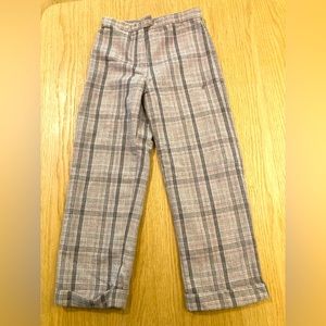 Jacadi pink/brown lightweight wool pants, fully lined